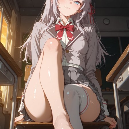 Ling, ai generated, hentai, anime, anime girl, classroom