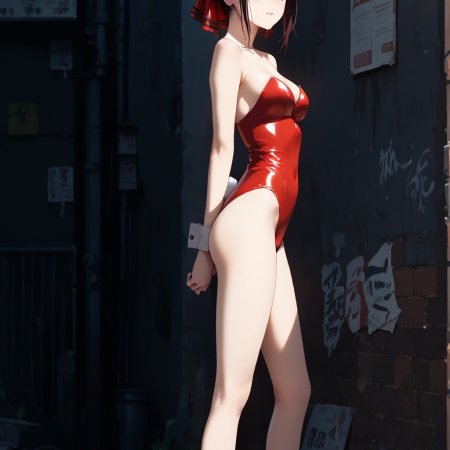 nero100, ai generated, shinomiya kaguya, curvy, grey hair, breasts
