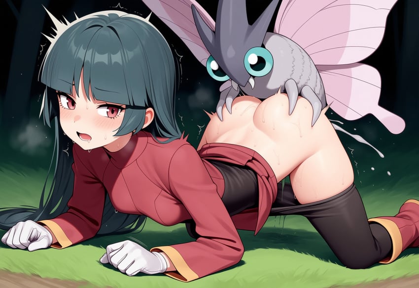 Parkinson, ai generated, pokemon, sabrina, blush, boots