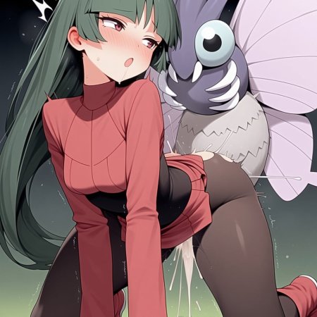 Parkinson, ai generated, pokemon, sabrina, boots, clothed sex