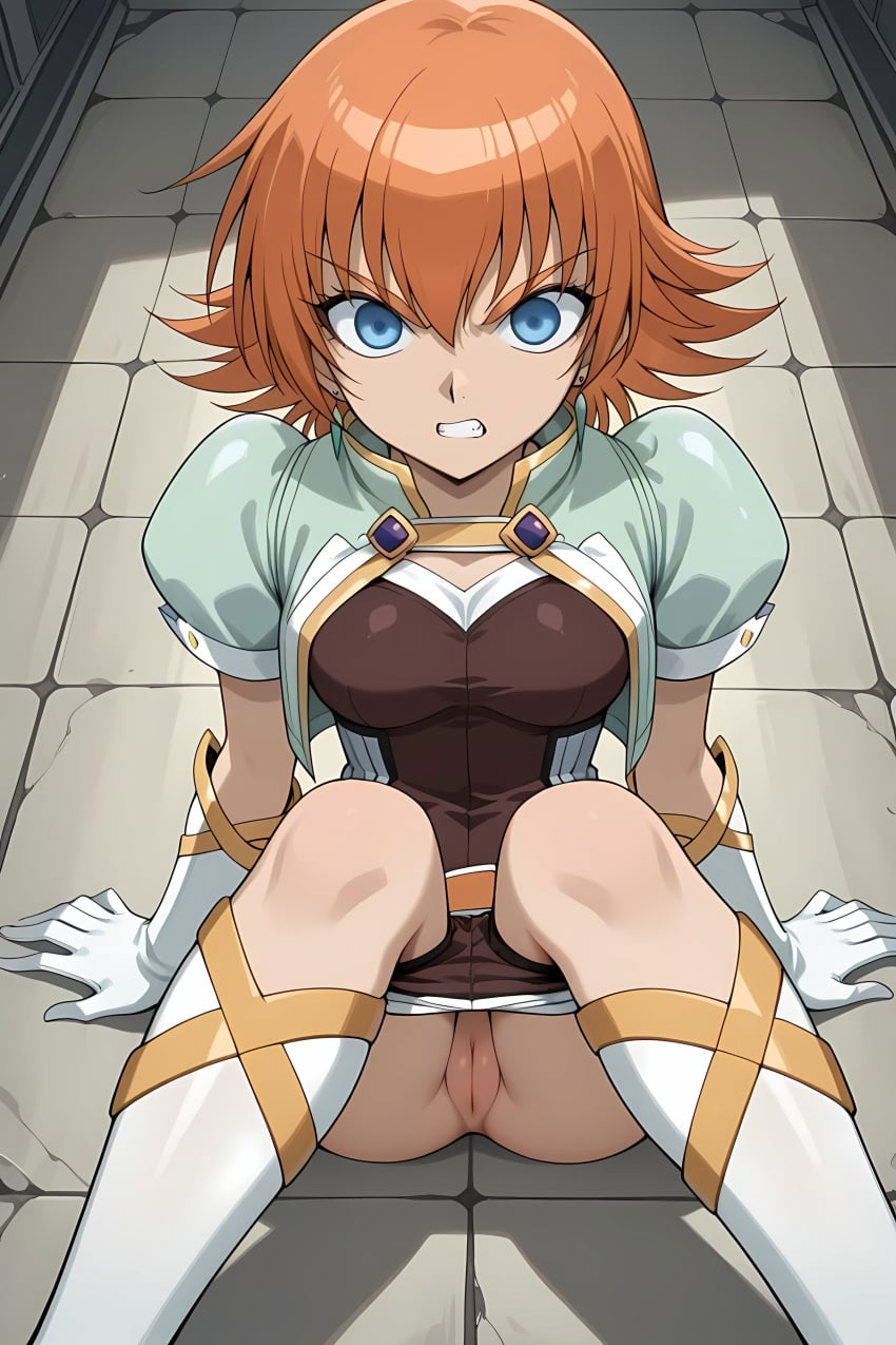 pinku.ai, ai generated, bakugan, mira fermin, flashing pussy, pussy peek