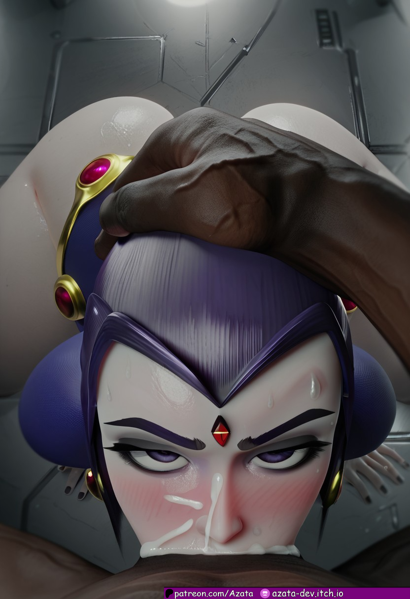 Azataai, ai generated, dc comics, teen titans, rachel roth, raven