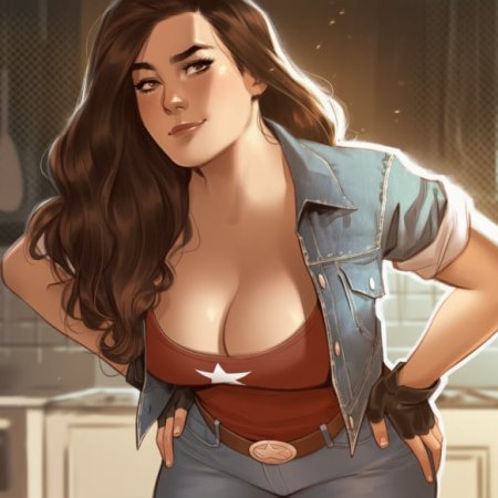 Phophopho, ai generated, avengers, marvel, america chavez, big ass