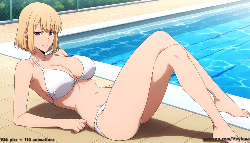 ai assisted, ai generated, anime, solo leveling, cha hae-in, bikini