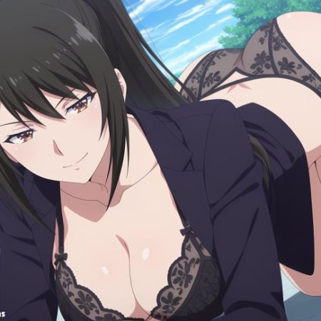 ai assisted, ai generated, chabashira sae, boobs, huge ass, long hair