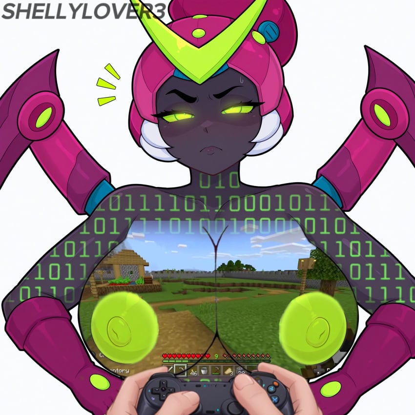 ai generated, brawl stars, charlie, 1boy, 1girls, big breasts