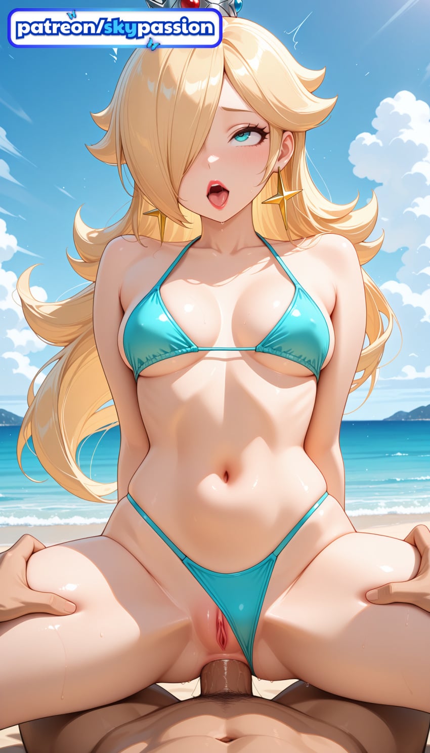 Skypassion, ai assisted, ai generated, anime, super mario bros, rosalina