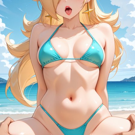 Skypassion, ai assisted, ai generated, anime, super mario bros, rosalina