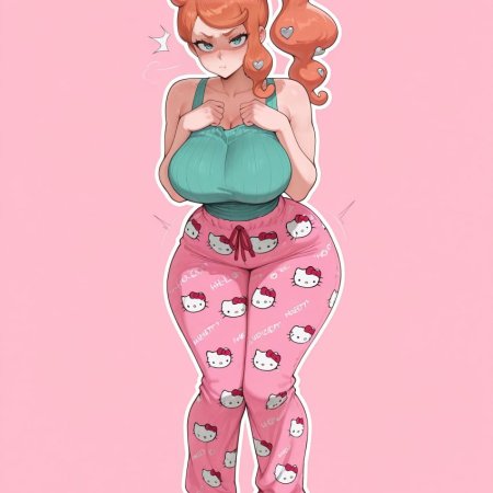 Evekiss, ai generated, pokemon, sonia, breasts, curvy