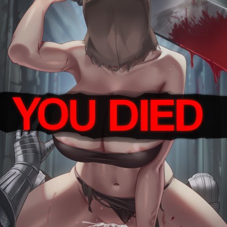 Nokani, ai generated, dark souls, maneater mildred, balls, big balls