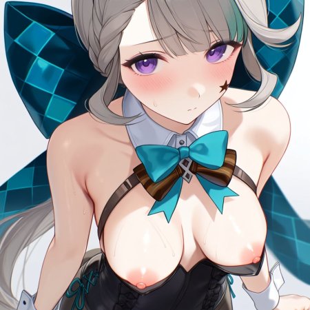 Shineinsfw, ai generated, genshin impact, lynette, 1girls, breasts