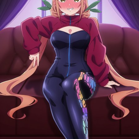 Stickyai, ai generated, anime, 100 kanojo, inda karane, breasts