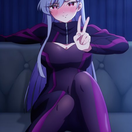 Stickyai, ai generated, 100 kanojo, hanazono hakari, 1girls, curvy