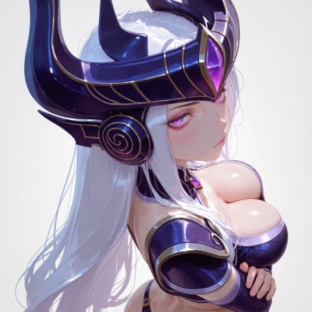 Fahreit, ai generated, league of legends, syndra, ass, blush