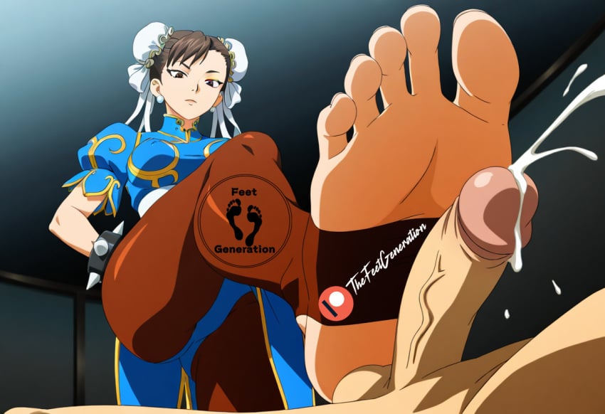 Thefeetgeneration, ai generated, anime, capcom, chun-li, big boobs