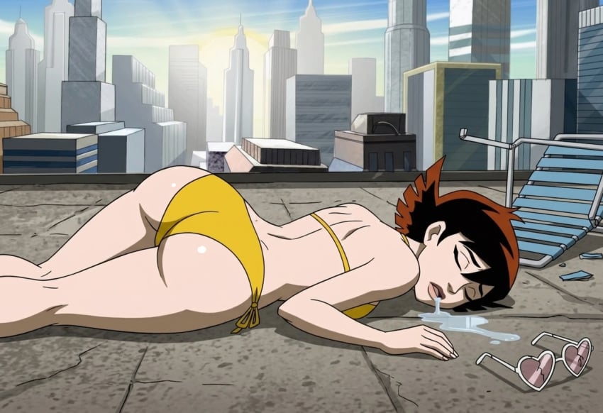 ai generated, marvel, wasp, backshots, bikini, distress