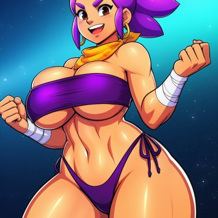 ai generated, brawl stars, supercell, shelly, athletic, big thighs