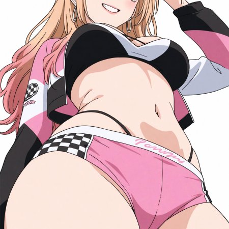 Unjobdespiert, ai generated, kitagawa marin, big ass, large breasts, midriff