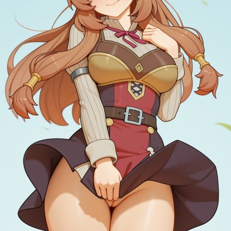 electroworld, ai generated, raphtalia, animal ears, boobs, breasts