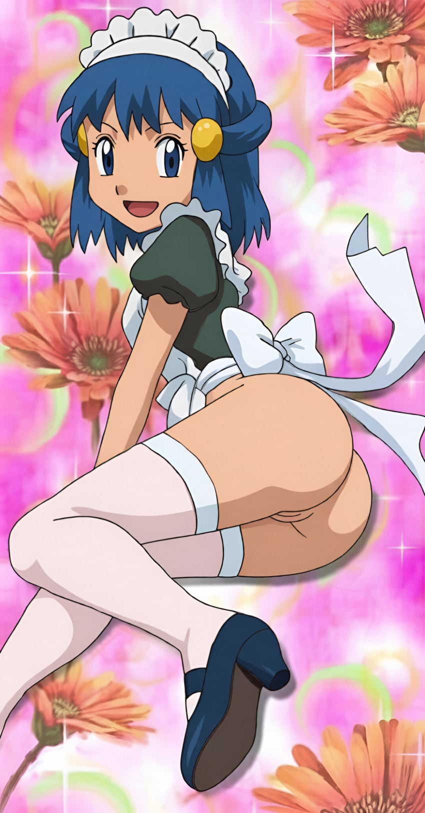 ai assisted, ai generated, game freak, pokemon, dawn, 1girls