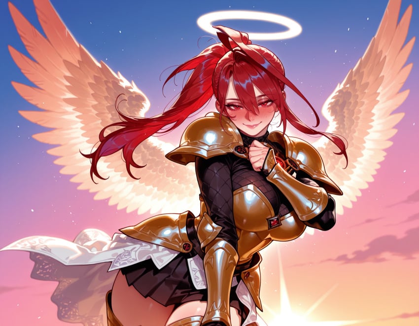 Balecxi, ai generated, hololive, elizabeth rose bloodflame, angel wings