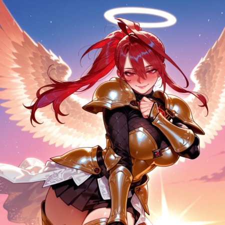 Balecxi, ai generated, hololive, elizabeth rose bloodflame, angel wings