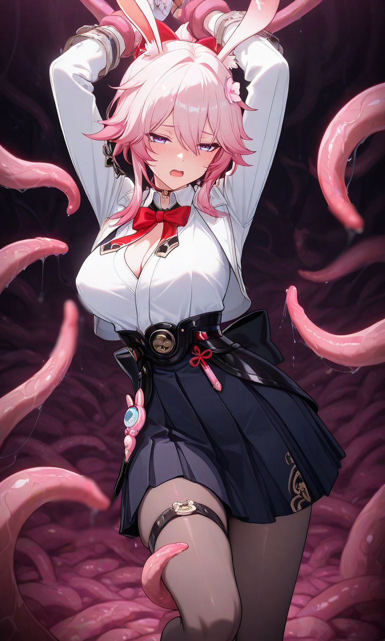 ai generated, anime, honkai star rail, evanescia, sex, large breasts