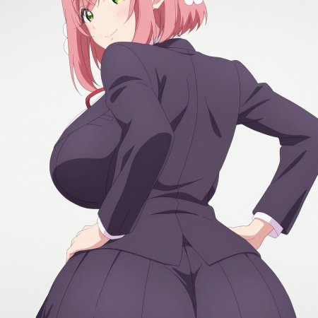 Unjobdespiert, ai generated, 100 kanojo, hanazono hakari, big ass, huge breasts
