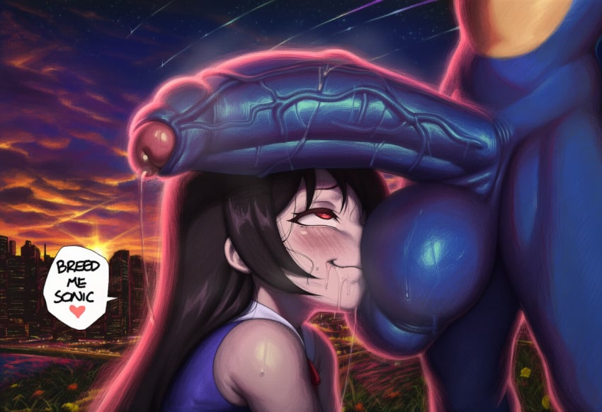 bigtub7775, ai generated, jujutsu kaisen, sega, sonic, orimoto rika
