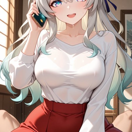 Skypassion, ai assisted, ai generated, honkai: star rail, firefly, breasts