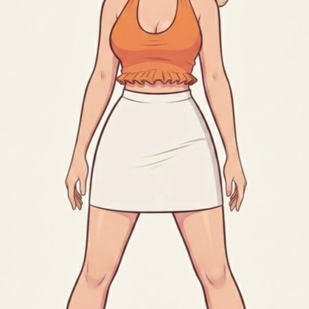 ai generated, 1girls, a-pose, big breasts, blonde, busty