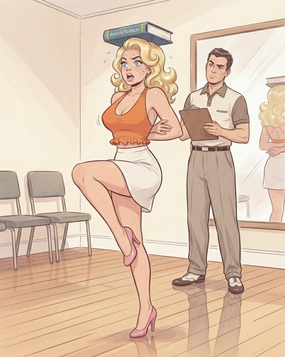 ai generated, big breasts, blonde, blonde female, instructor