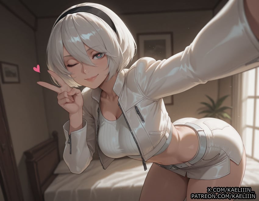 Kaeliiin, ai assisted, ai generated, nier: automata, big breasts, pussy
