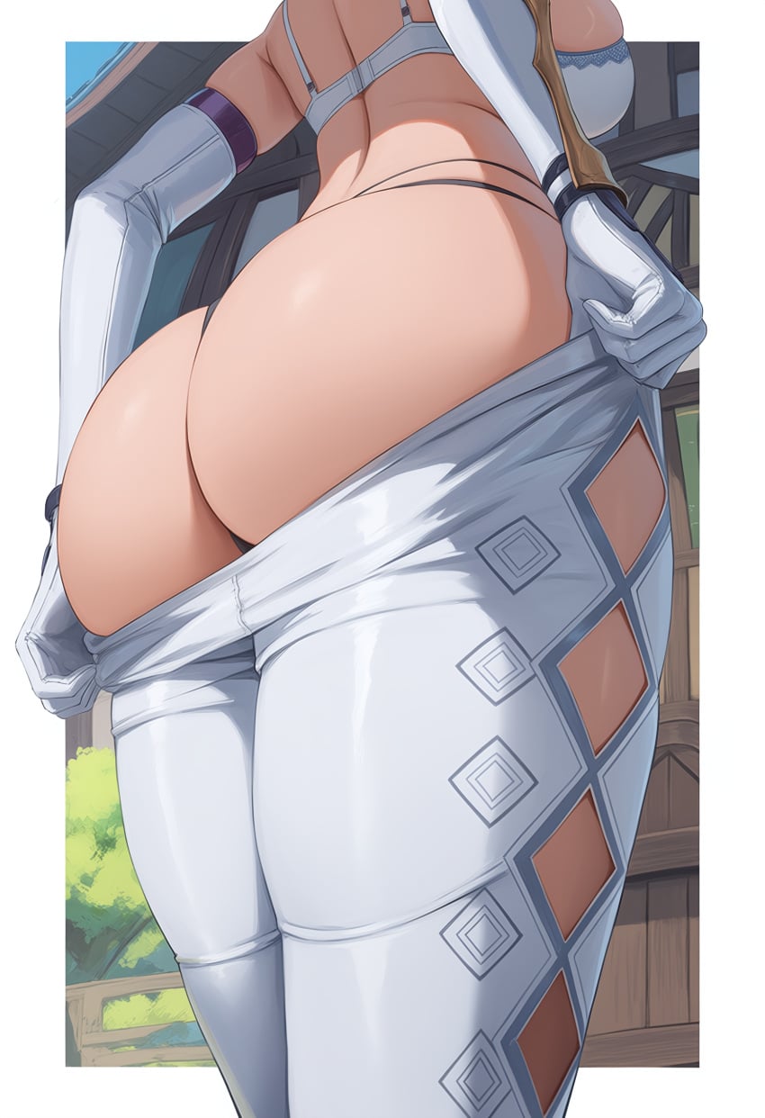 ai generated, genshin impact, jean gunnhildr, 1girls, ass, ass focus