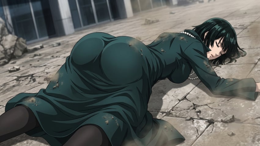 ai generated, one-punch man, fubuki, big ass, butt, curvy ass