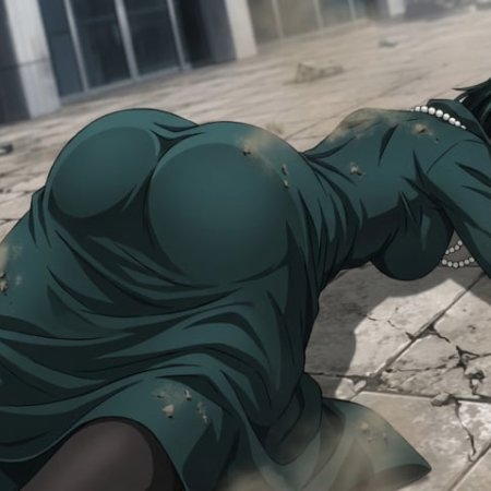 ai generated, one-punch man, fubuki, big ass, butt, curvy ass