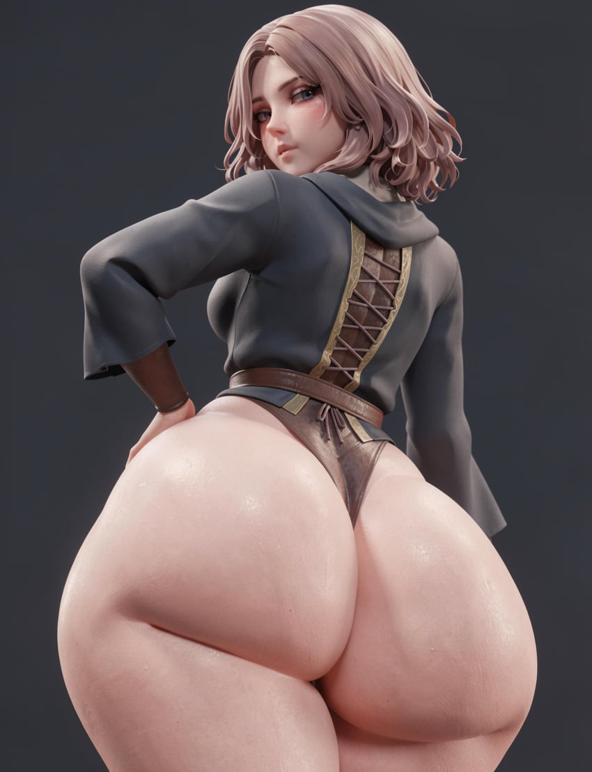 ai generated, elden ring, melina, ass focus, breasts, large ass