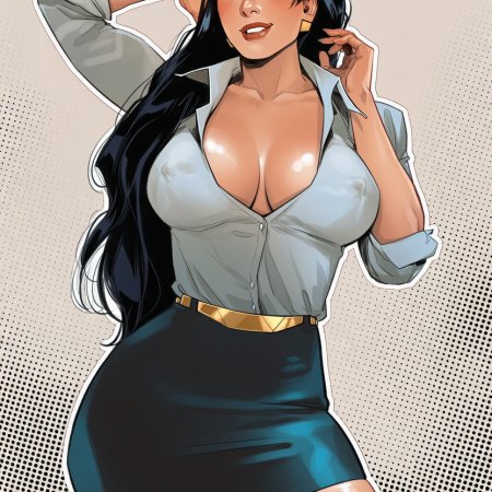 phophopho, ai generated, dc comics, superwoman, breasts, mature