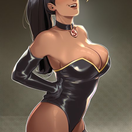 phophopho, ai generated, dc comics, superwoman, huge breasts, mature