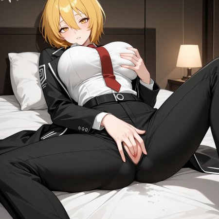 machine muse, ai generated, limbus company, project moon, big breasts, busty