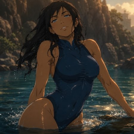 chatgpt, ai generated, avatar legends, nickelodeon, korra, navel