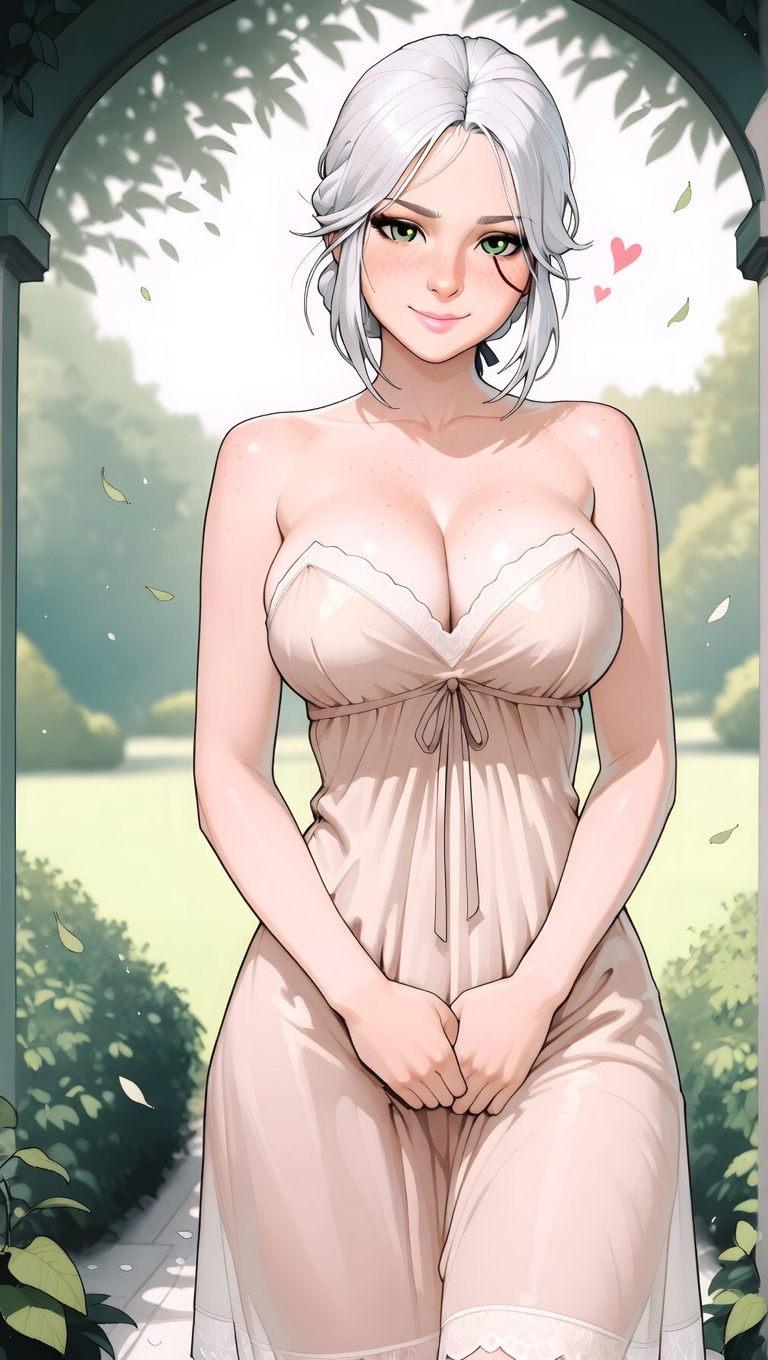ai generated, the witcher, ciri, breasts, touching pussy, wet pussy