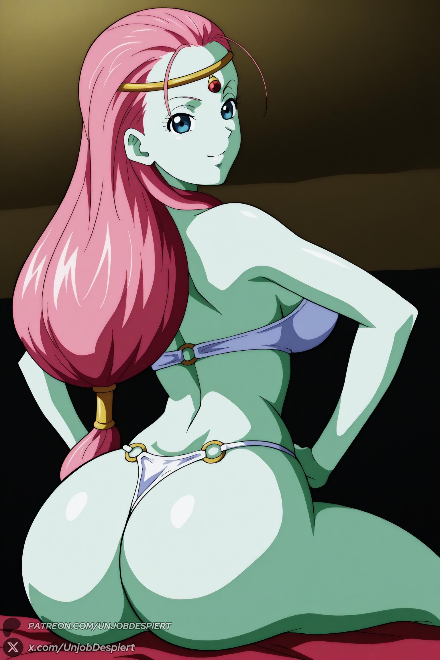 unjobdespiert, ai generated, dragon ball, caway, big ass, huge ass