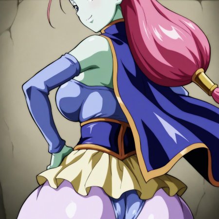unjobdespiert, ai generated, dragon ball, caway, big ass, from behind