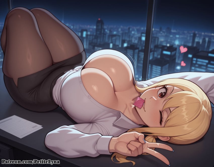 petitelyna, ai generated, fairy tail, lucy heartfilia, big breasts, boobs