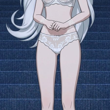 ai generated, rwby, weiss schnee, 1girls, bra, female
