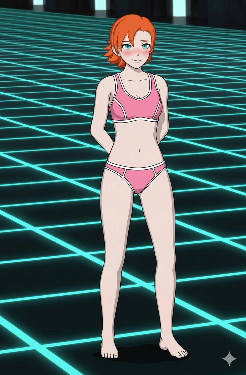 ai generated, rwby, nora valkyrie, bra, female, panties