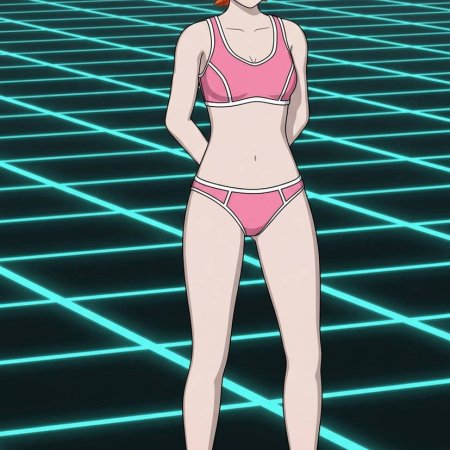ai generated, rwby, nora valkyrie, bra, female, panties