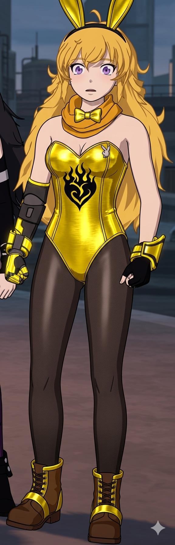 ai generated, rwby, yang xiao long, bunnysuit, female