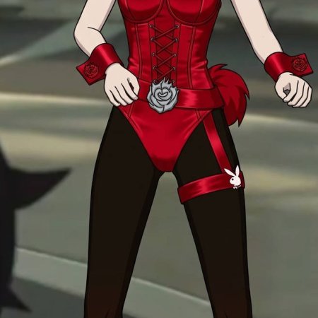 ai generated, rwby, ruby rose, bunnysuit, solo